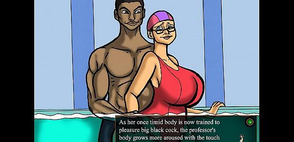  Married professor fucked by black Athletes (Gameplay) Good ending